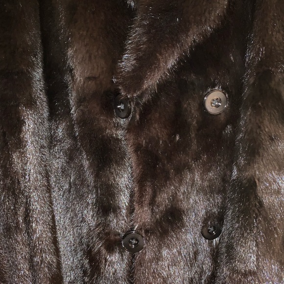 Full pelt, full-length 100% ranch mink coat - Picture 3 of 8